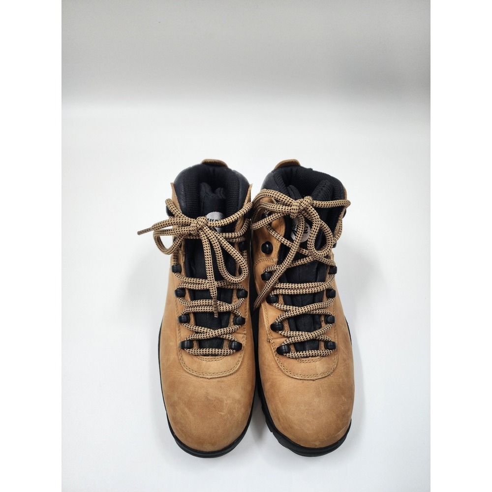 Hi-Tec‎ Waterproof Hiking Boots Tan Nubuck Leather Lace Up Outdoor Trail Shoes